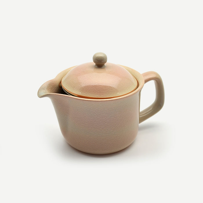 Teapot Peach Crackle